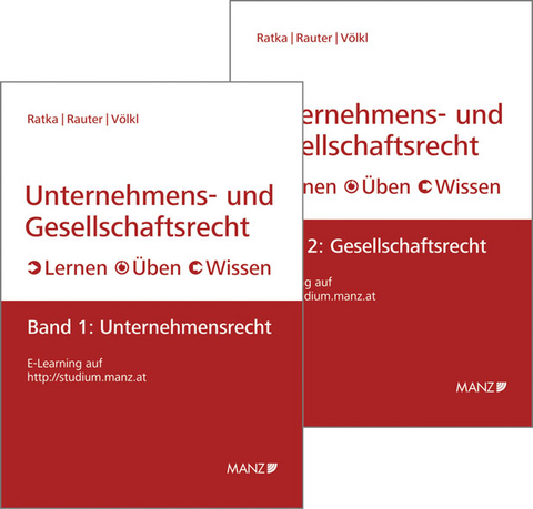 PAKET Unternehmens- und Gesellschaftsrecht Band 1 + Band 2 - Thomas Ratka, Roman Rauter, Clemens V&ouml;lkl