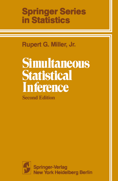 Simultaneous Statistical Inference - Rupert G. Jr. Miller