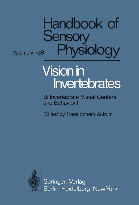 Comparative Physiology and Evolution of Vision in Invertebrates - M.F. Land, S.B. Laughlin, D.R. N&auml;ssel, N.J. Strausfeld, T.H. Waterman