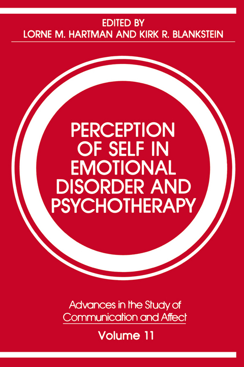 Perception of Self in Emotional Disorder and Psychotherapy - 