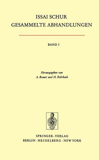 Gesammelte Abhandlungen I