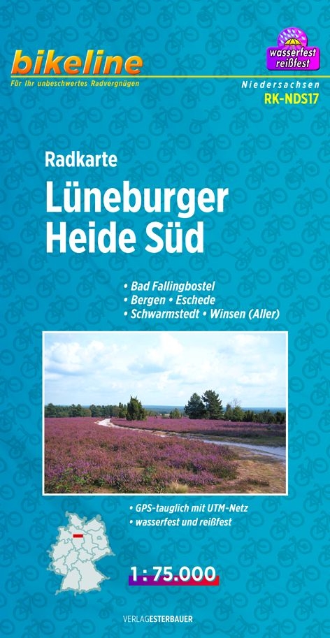 Radkarte L&uuml;neburger Heide S&uuml;d (RK-NDS17) - 