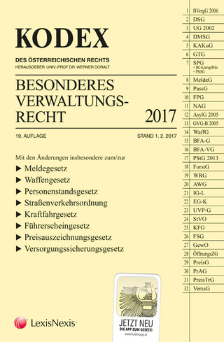 KODEX Besonderes Verwaltungsrecht 2017