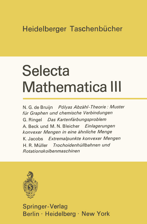 Selecta Mathematica III - Konrad Jacobs