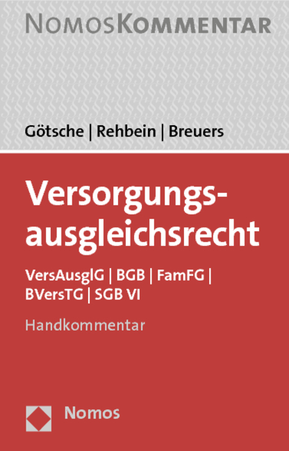 Versorgungsausgleichsrecht - Frank G&ouml;tsche, Frank Rehbein, Christian Breuers