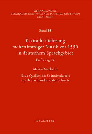 Kleinüberlieferung mehrstimmiger Musik vor 1550 in deutschem Sprachgebiet, Lieferung IX