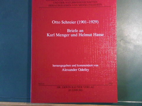 Otto Schreier (1901-1929) - 