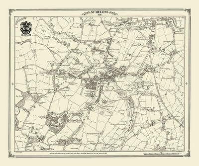 St Helens 1849 Map - Peter J. Adams