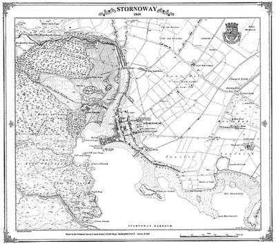 Stornoway 1849 Map - Peter J. Adams