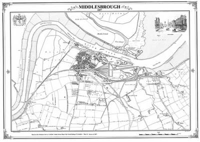 Middlesbrough 1857 Map -  Heritage Cartography