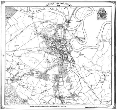 Stirling 1858 Map - Peter J. Adams