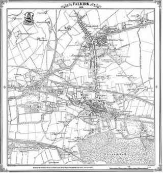 Falkirk 1858 Map