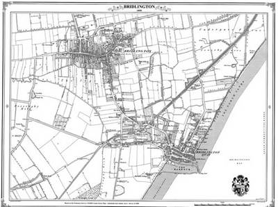 Bridlington 1850 Map - Peter J. Adams