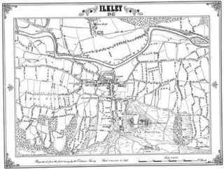 Ilkley 1847 Map