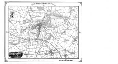 Bishop Auckland 1858 Map -  Heritage Cartography
