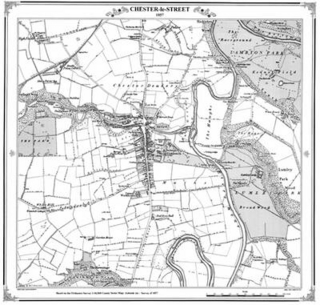 Chester-le-street 1857 Map
