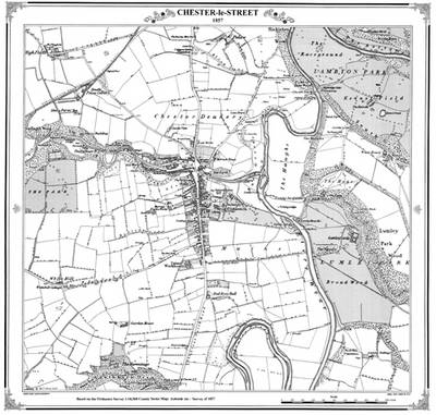 Chester-le-street 1857 Map - Peter J. Adams