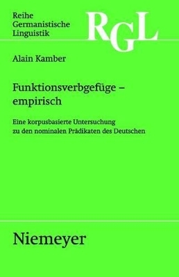 Funktionsverbgef&uuml;ge - empirisch - Alain Kamber