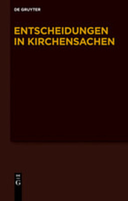 Entscheidungen in Kirchensachen seit 1946 / 1.7.-31.12.2007