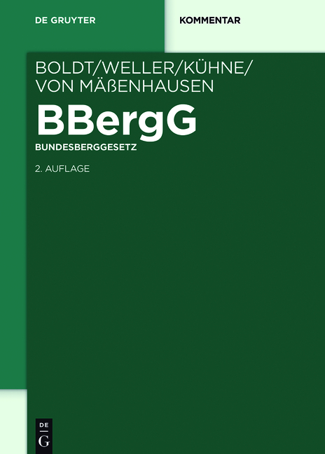 BBergG Bundesberggesetz - 