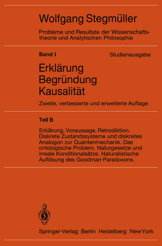 Statistische Erklärungen. Deduktiv-nomologische Erklärungen in präzisen Modellsprachen Offene Probleme