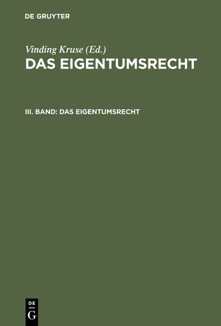 Das Eigentumsrecht - 
