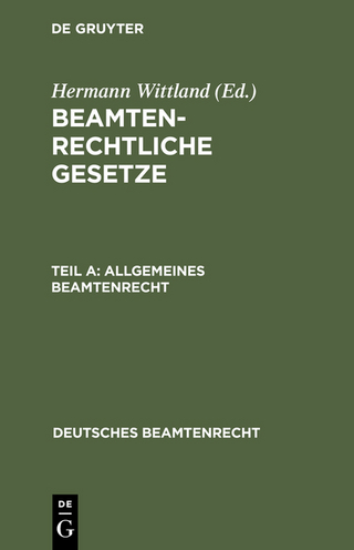 Beamtenrechtliche Gesetze / Allgemeines Beamtenrecht