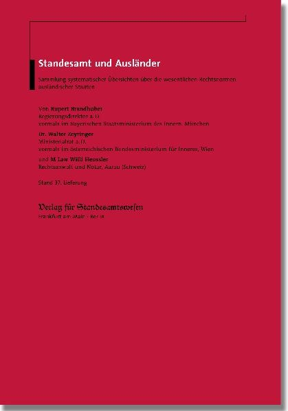 Standesamt und Ausl&auml;nder - Rupert Brandhuber, Walter Zeyringer, Willi Heussler