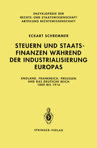 Steuern und Staatsfinanzen während der Industrialisierung Europas