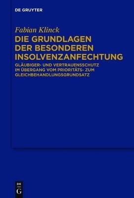 Die Grundlagen der besonderen Insolvenzanfechtung