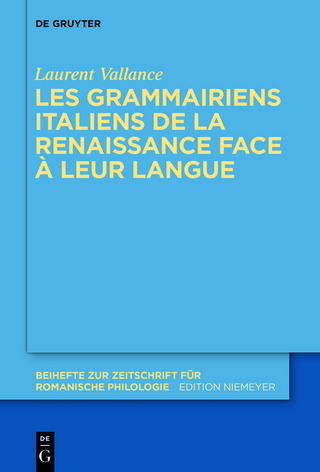 Les grammairiens italiens de la Renaissance face à leur langue