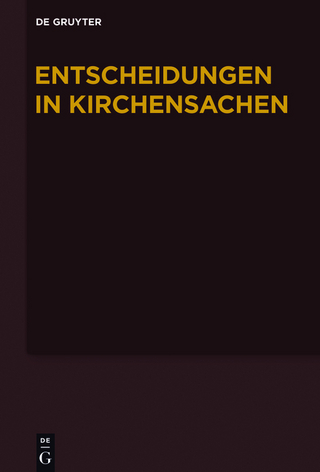 Entscheidungen in Kirchensachen seit 1946 / 1.1.-30.6.2012