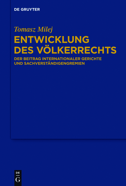 Entwicklung des V&ouml;lkerrechts - Tomasz Milej