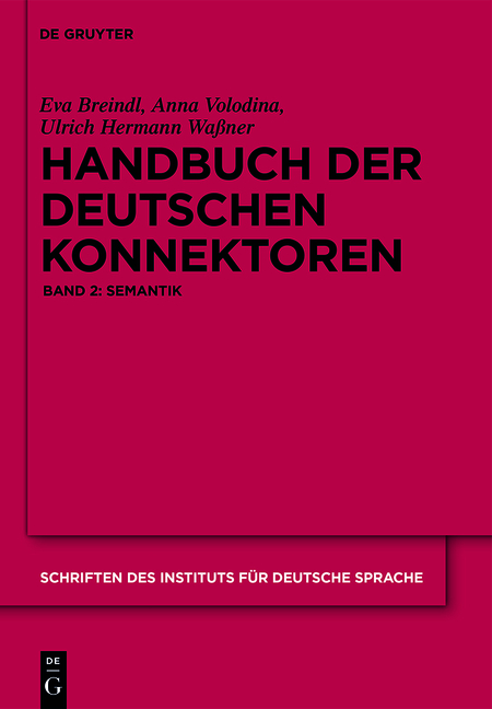 Handbuch der deutschen Konnektoren 2 - Eva Breindl, Anna Volodina, Ulrich Hermann Wa&szlig;ner