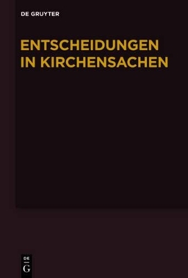Entscheidungen in Kirchensachen seit 1946 / 1.1.-30.6.2010 - 