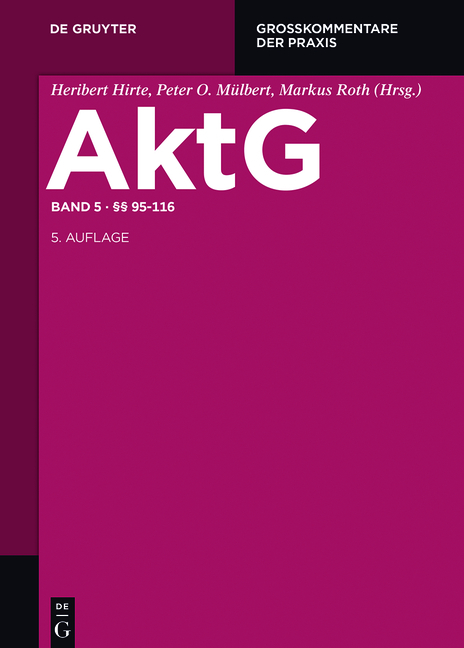 Aktiengesetz / &sect;&sect; 95-116