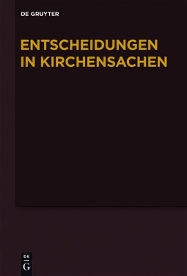 Entscheidungen in Kirchensachen seit 1946 / 1.1.-30.6.2008