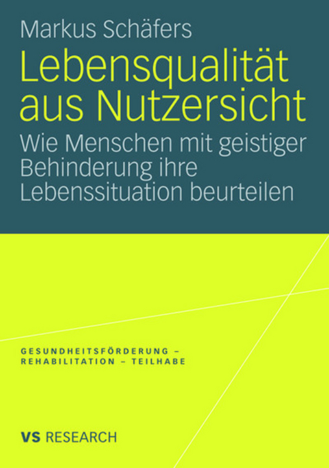 Lebensqualit&auml;t aus Nutzersicht - Markus Sch&auml;fers