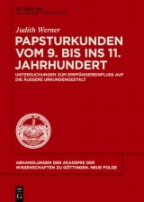 Papsturkunden vom 9. bis ins 11. Jahrhundert -  Judith Werner