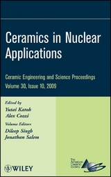 Ceramics in Nuclear Applications, Volume 30, Issue 10 - 