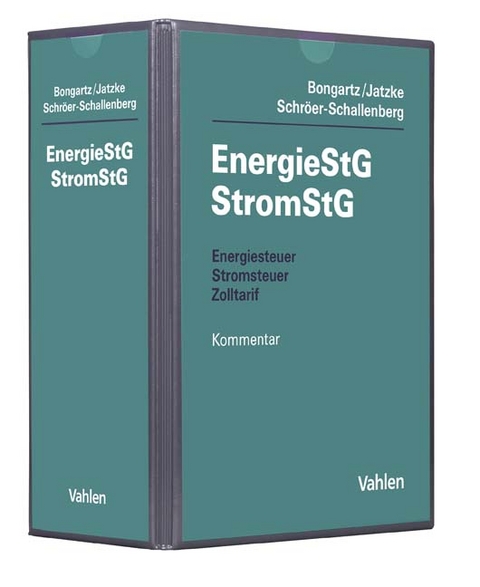 Energiesteuer, Stromsteuer, Zolltarif. EnergieStG, StromStG - 