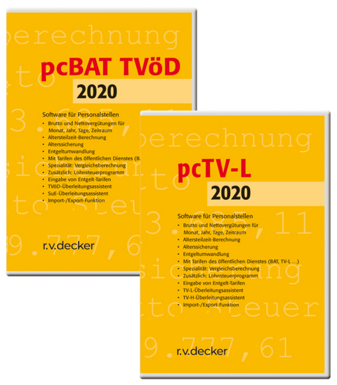 pcBAT TVöD und pcTV-L Kombi, m. 1 Beilage, m. 1 Beilage - Evelyne Schlunke, Thomas Scherf