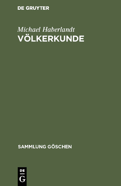 V&ouml;lkerkunde - Michael Haberlandt
