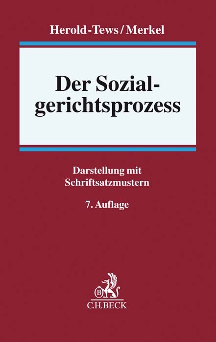 Der Sozialgerichtsprozess - Klaus Niesel, Heike Herold-Tews, G&uuml;nter Merkel
