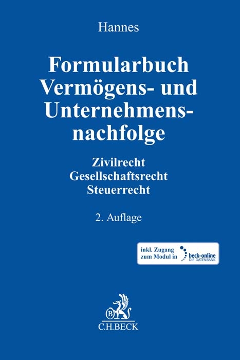 Formularbuch Verm&ouml;gens- und Unternehmensnachfolge - 