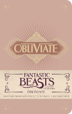 Fantastic Beasts and Where to Find Them: Obliviate Hardcover Ruled Notebook -  Insight Editions