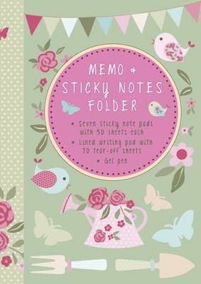 Memo & Sticky Notes Folder: Pretty Garden