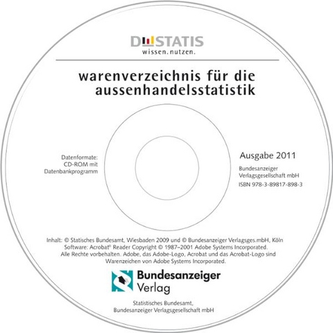 Warenverzeichnis f&uuml;r die Au&szlig;enhandelsstatistik - Ausgabe 2011