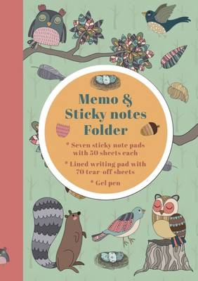 Memo & Sticky Notes Folder: Woodland Creatures