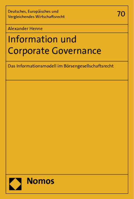 Information und Corporate Governance - Alexander Henne